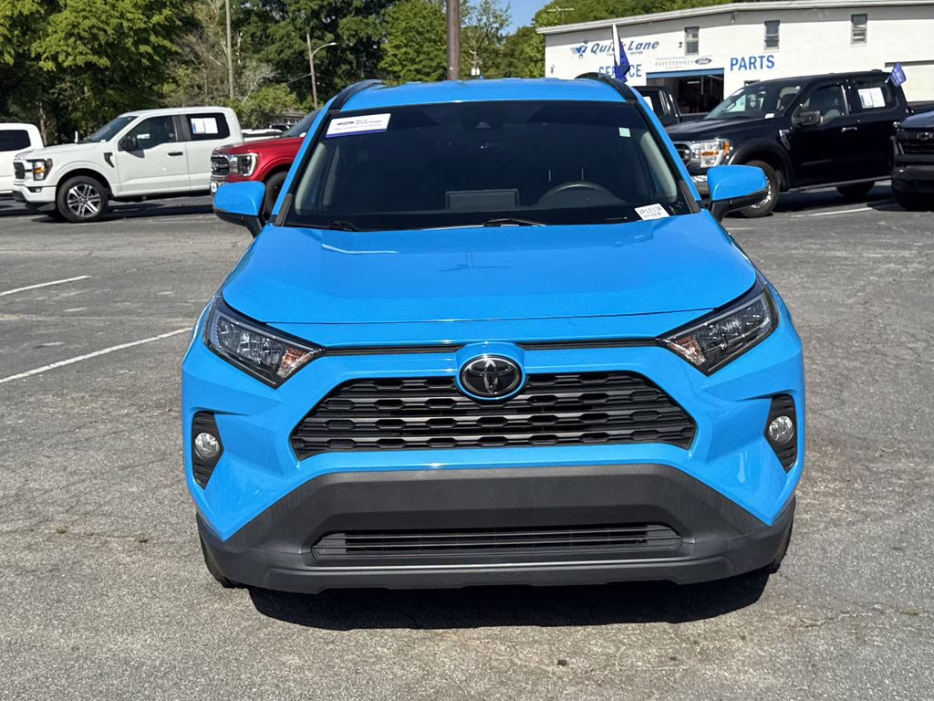 2021 Blue Flame Toyota RAV4 XLE FWD SUV