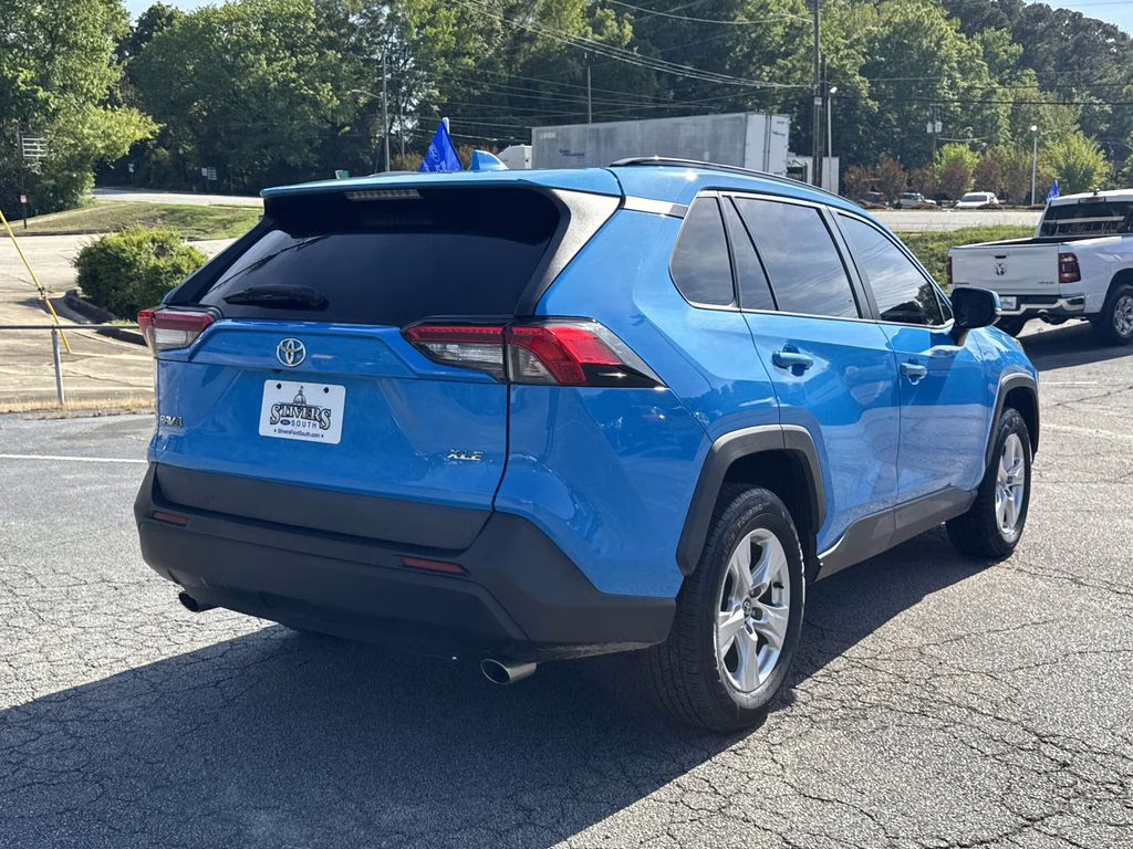 2021 Blue Flame Toyota RAV4 XLE FWD SUV