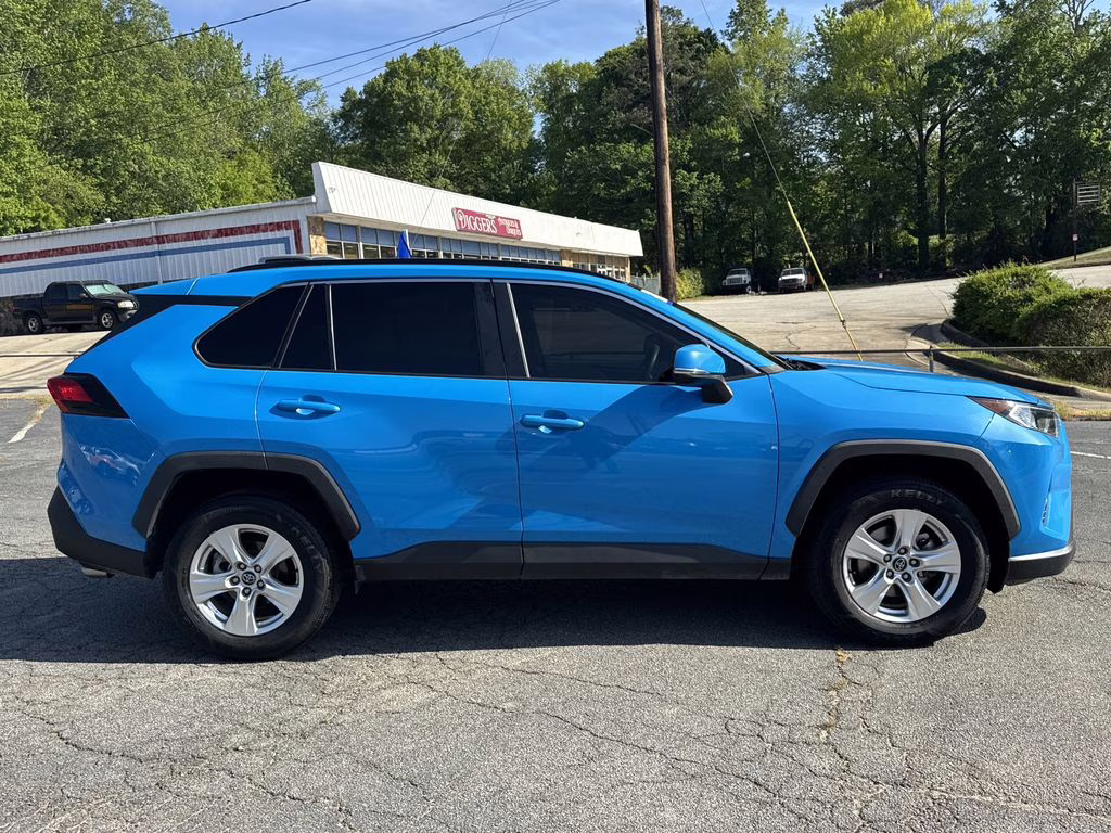 2021 Blue Flame Toyota RAV4 XLE FWD SUV