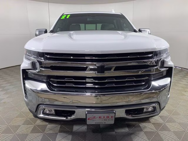 2021 Summit White Chevrolet Silverado 1500 LTZ 4X4 Truck