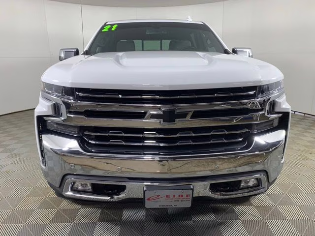 2021 Summit White Chevrolet Silverado 1500 LTZ 4X4 Truck