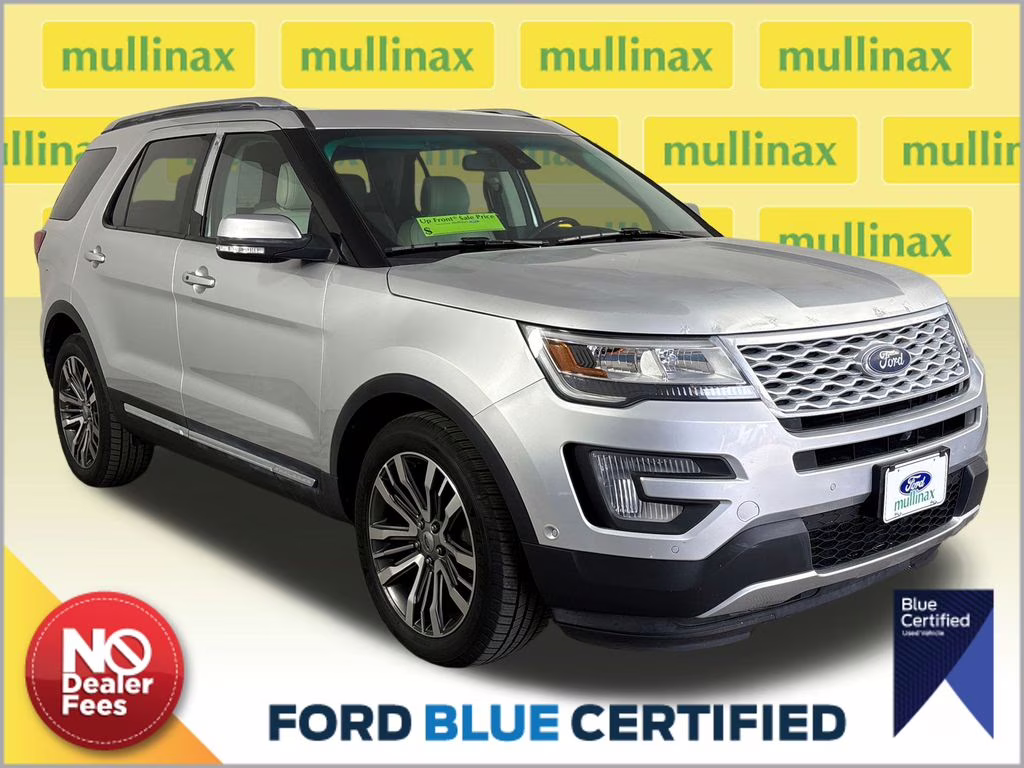 2017 Ingot Silver Ford Explorer Platinum 4X4 SUV