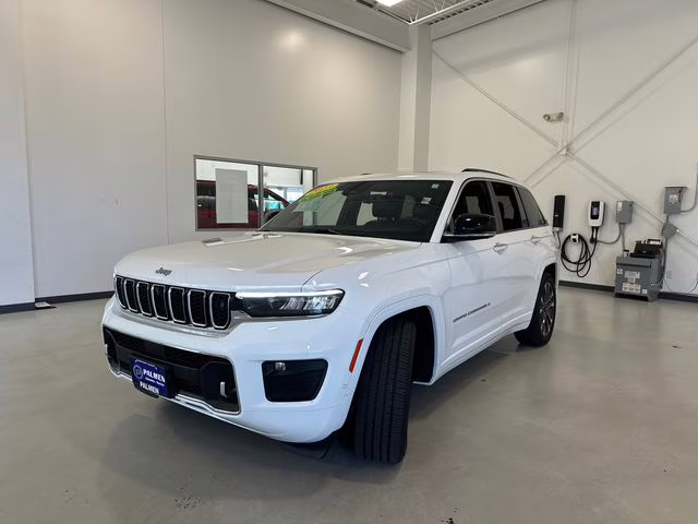 2023 Bright White Clearcoat Jeep Grand Cherokee Overland 4X4 SUV