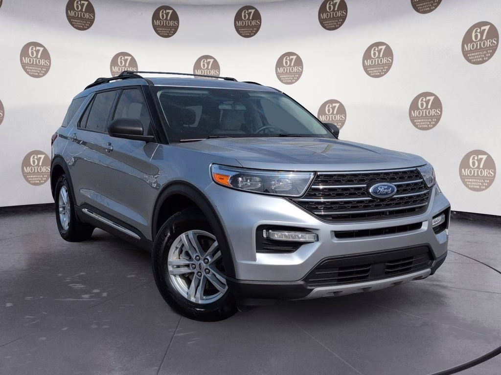 2023 Silver Metallic Ford Explorer XLT RWD SUV