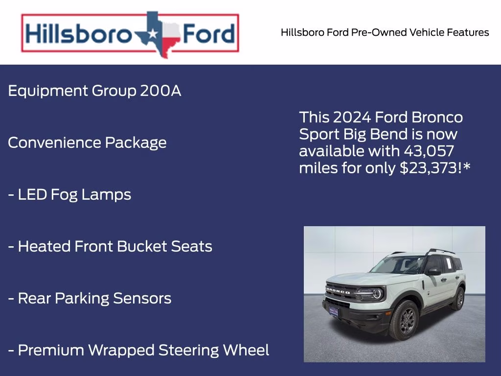 2024 Cactus Gray Ford Bronco Sport Big Bend 4X4 SUV