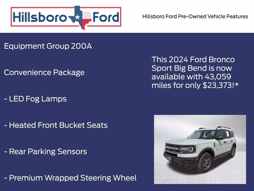 2024 Cactus Gray Ford Bronco Sport Big Bend 4X4 SUV