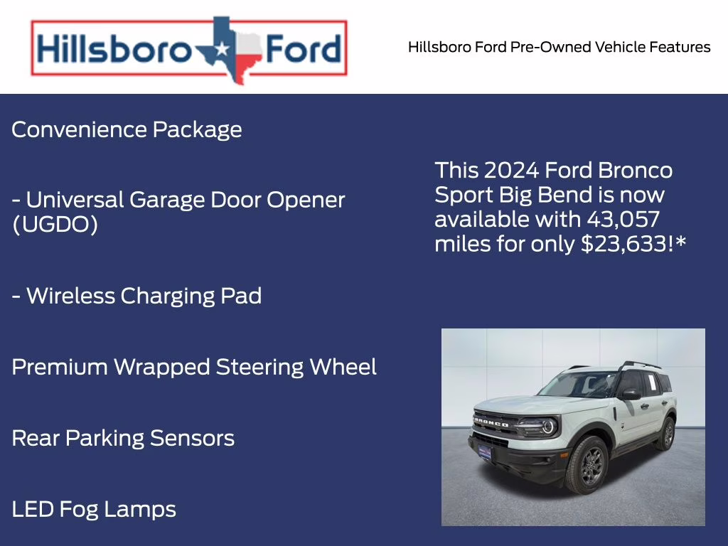 2024 Cactus Gray Ford Bronco Sport Big Bend 4X4 SUV