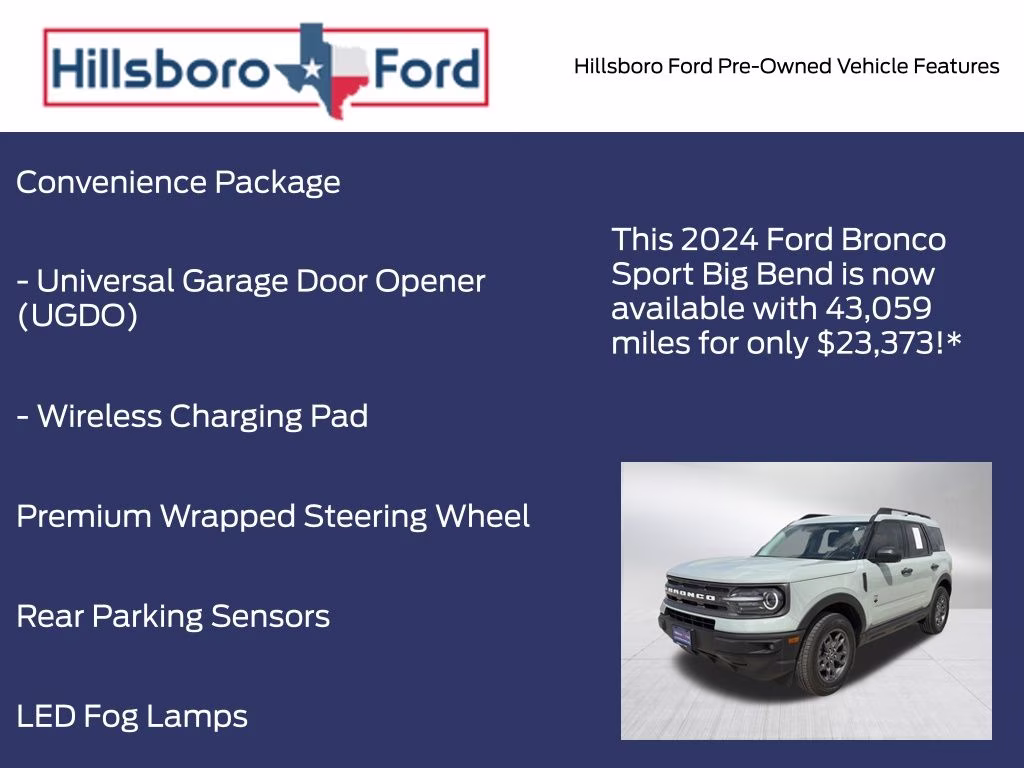 2024 Cactus Gray Ford Bronco Sport Big Bend 4X4 SUV