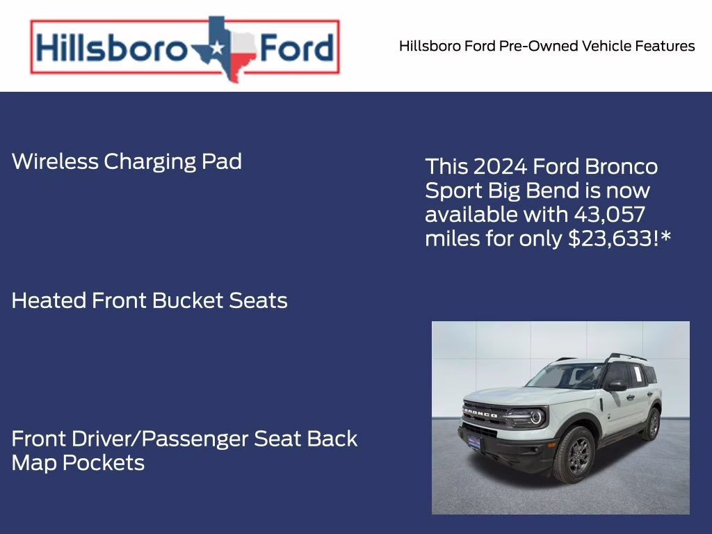 2024 Cactus Gray Ford Bronco Sport Big Bend 4X4 SUV