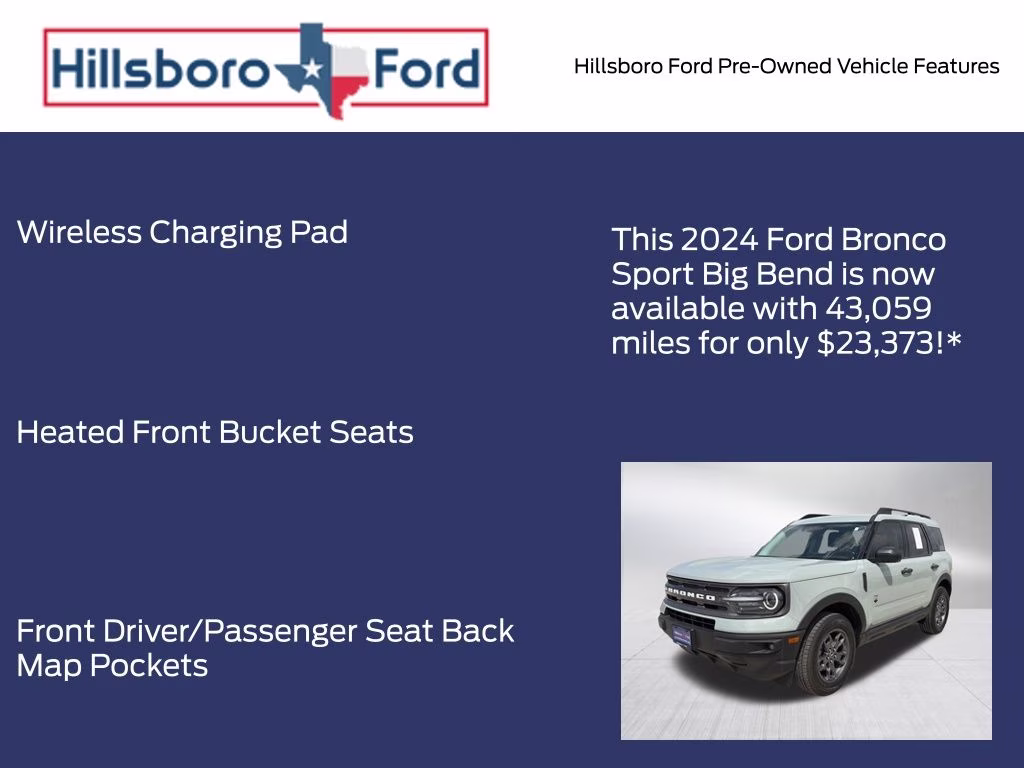 2024 Cactus Gray Ford Bronco Sport Big Bend 4X4 SUV