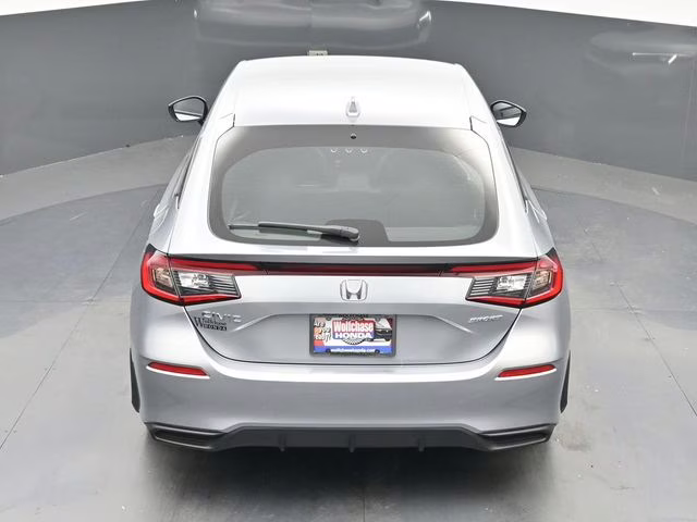 2025 Solar Silver Metallic Honda Civic Sport FWD Hatchback