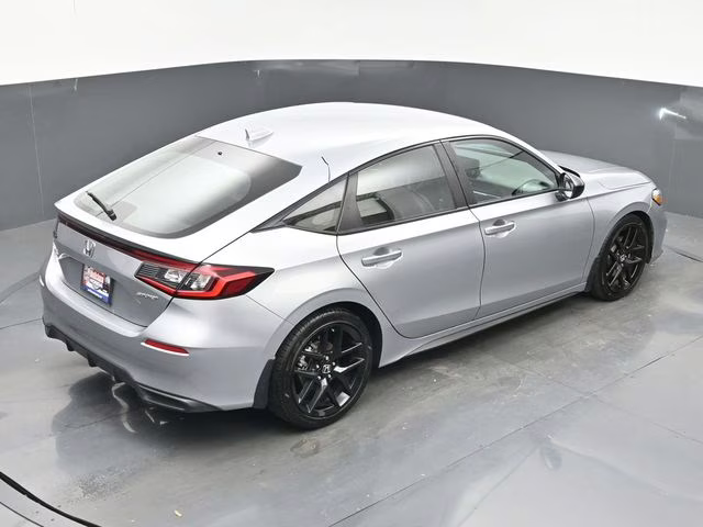 2025 Solar Silver Metallic Honda Civic Sport FWD Hatchback