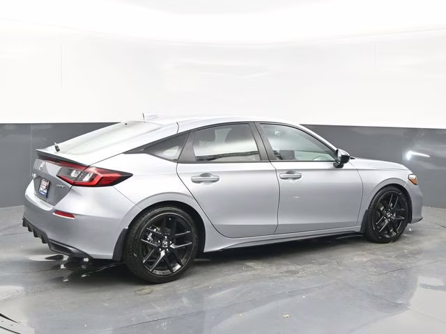 2025 Solar Silver Metallic Honda Civic Sport FWD Hatchback
