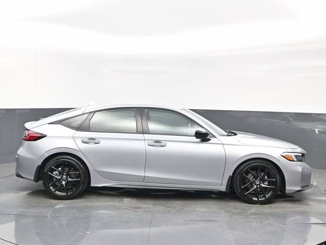 2025 Solar Silver Metallic Honda Civic Sport FWD Hatchback