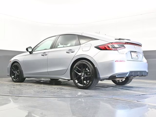 2025 Solar Silver Metallic Honda Civic Sport FWD Hatchback