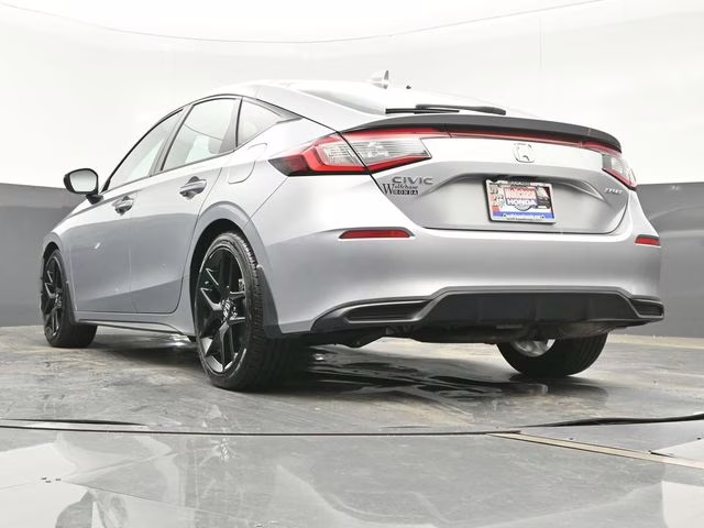 2025 Solar Silver Metallic Honda Civic Sport FWD Hatchback