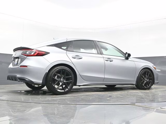2025 Solar Silver Metallic Honda Civic Sport FWD Hatchback
