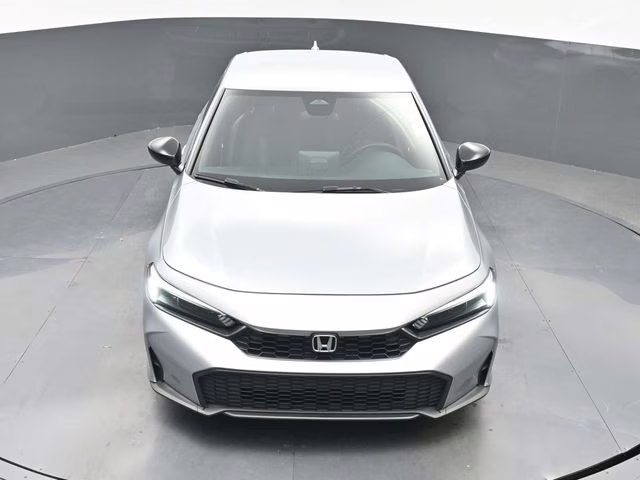 2025 Solar Silver Metallic Honda Civic Sport FWD Hatchback