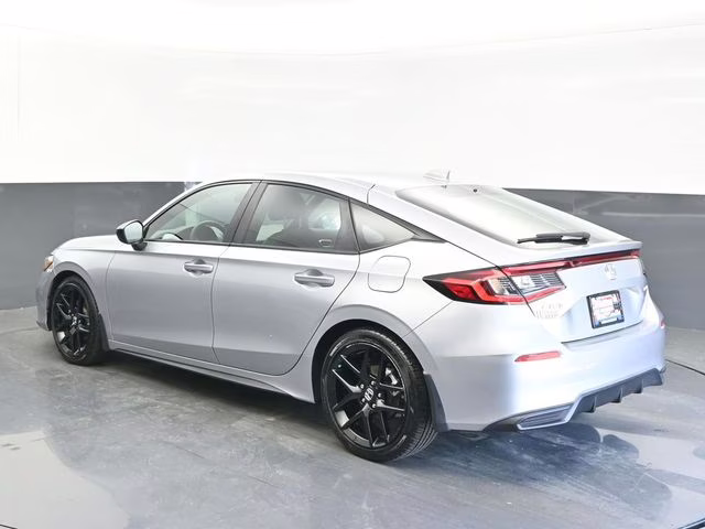2025 Solar Silver Metallic Honda Civic Sport FWD Hatchback
