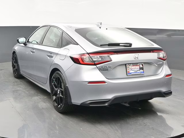 2025 Solar Silver Metallic Honda Civic Sport FWD Hatchback