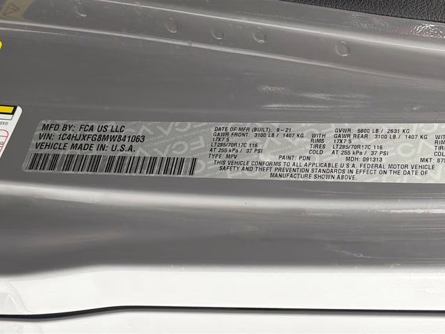 2021 Sting-Gray Clearcoat Jeep Wrangler Unlimited Rubicon 4X4 SUV