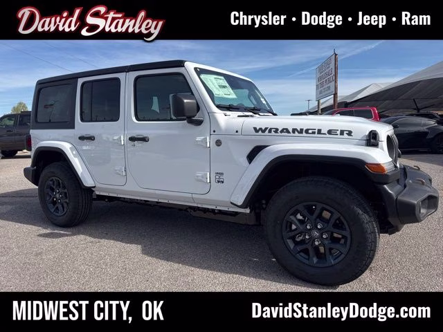 2026 Bright White Clearcoat Jeep Wrangler 4X4 SUV