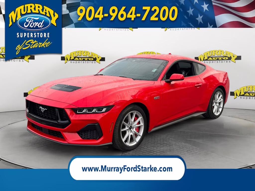 2024 Race Red Ford Mustang GT Premium RWD Coupe