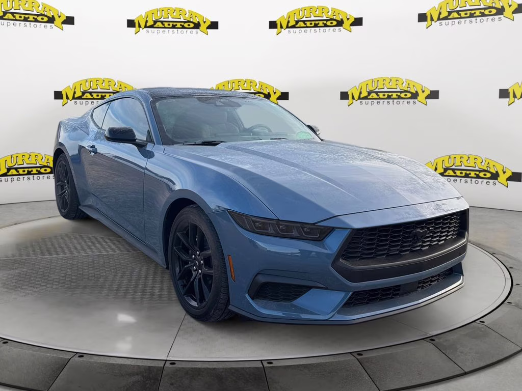 2025 Vapor Blue Ford Mustang EcoBoost RWD Coupe