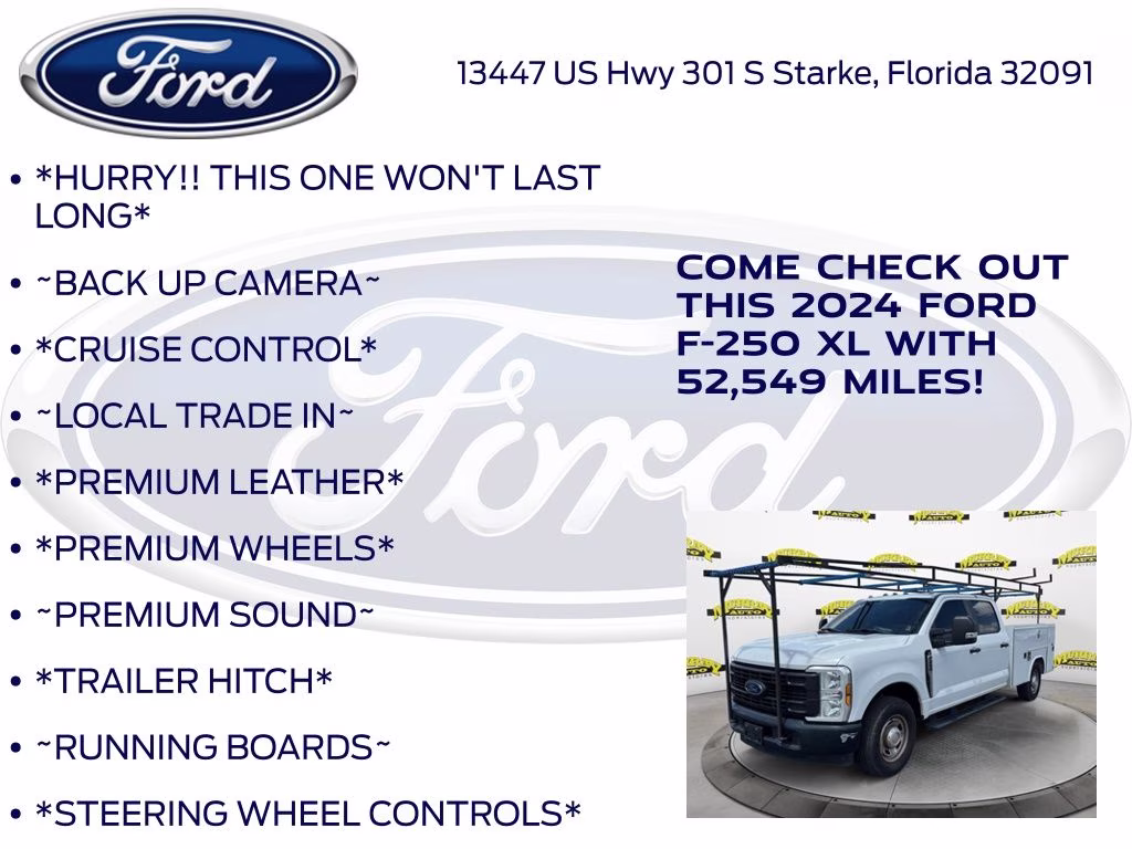 2024 Oxford White Ford Super Duty F-250 SRW XL RWD Truck
