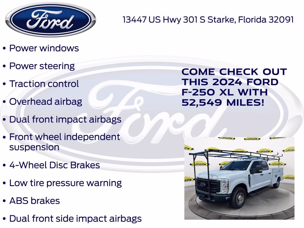 2024 Oxford White Ford Super Duty F-250 SRW XL RWD Truck