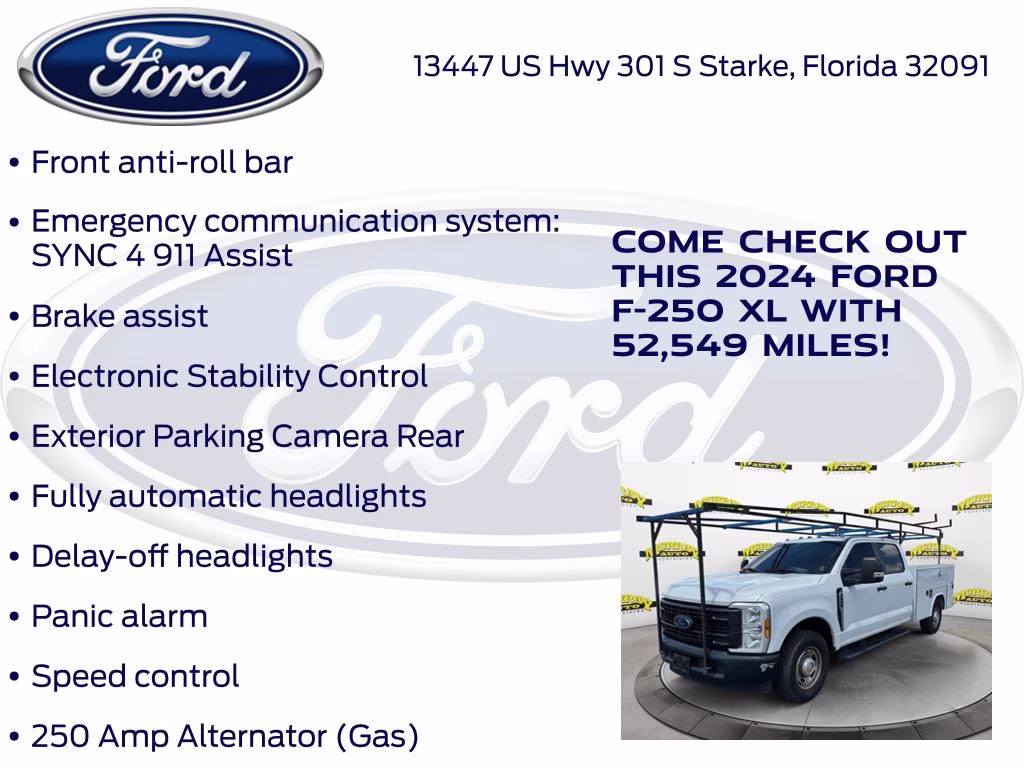 2024 Oxford White Ford Super Duty F-250 SRW XL RWD Truck