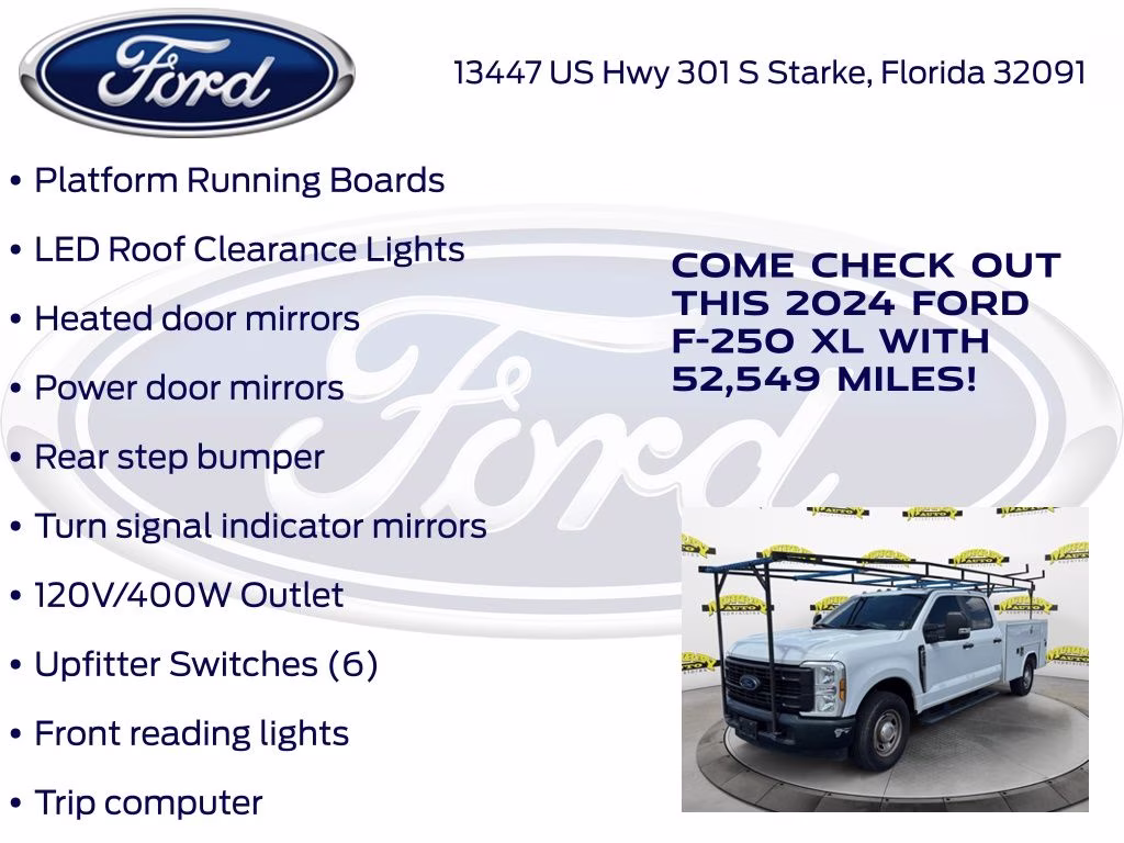 2024 Oxford White Ford Super Duty F-250 SRW XL RWD Truck