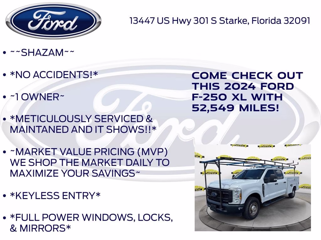 2024 Oxford White Ford Super Duty F-250 SRW XL RWD Truck