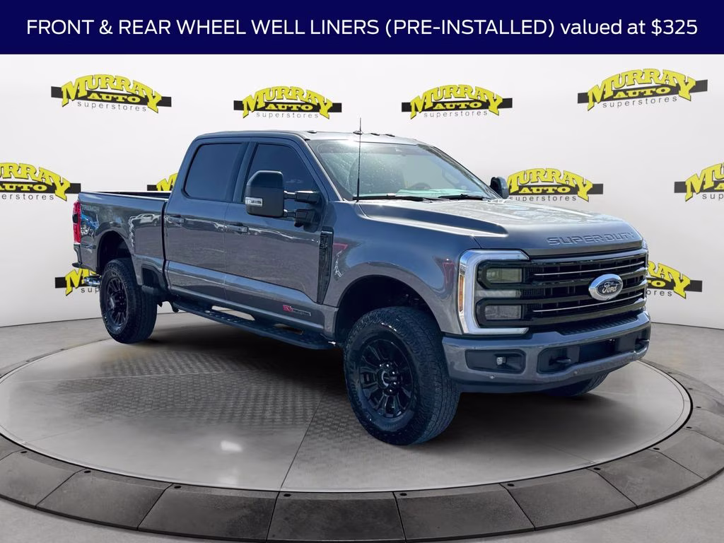 2025 Gray Metallic Ford Super Duty F-350 SRW Platinum HIGH OUTPUT 4X4 Truck