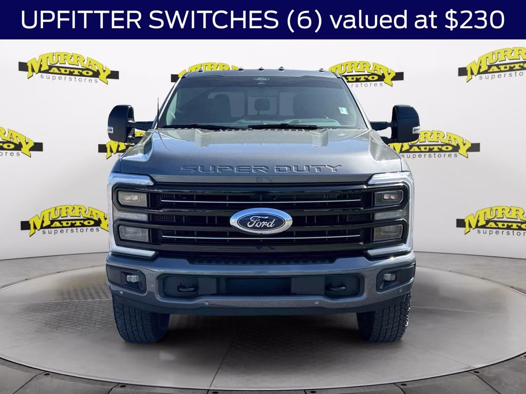 2025 Gray Metallic Ford Super Duty F-350 SRW Platinum HIGH OUTPUT 4X4 Truck