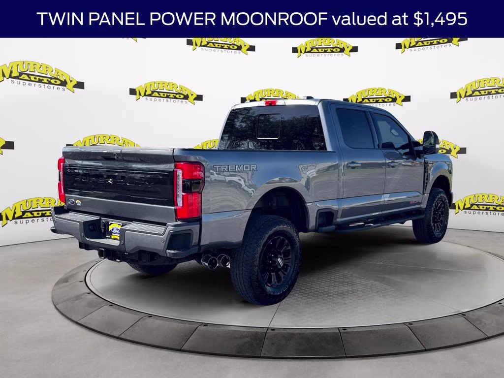 2025 Gray Metallic Ford Super Duty F-350 SRW Platinum HIGH OUTPUT 4X4 Truck