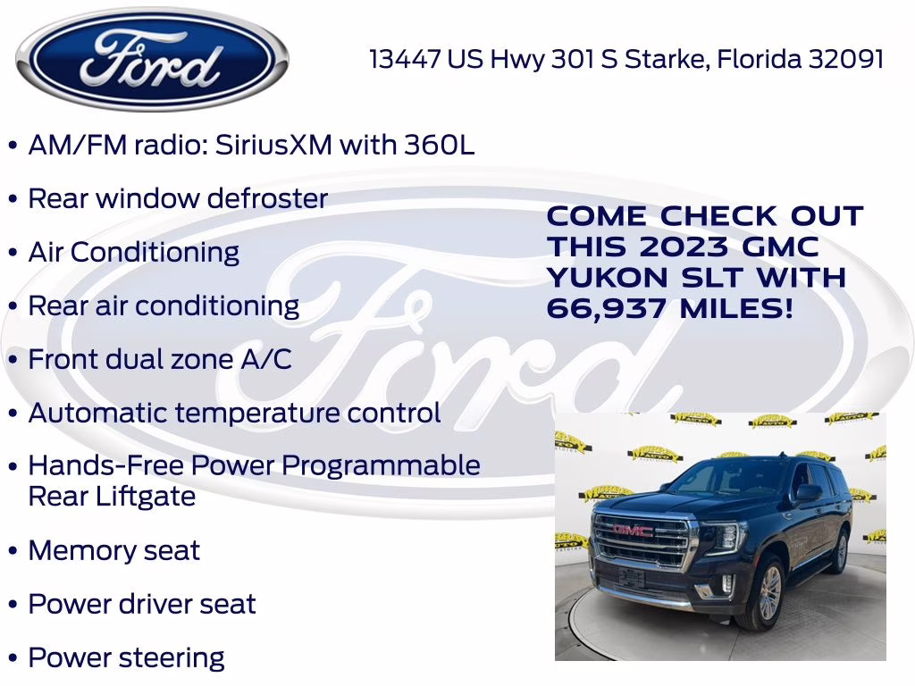 2023 Midnight Blue Metallic GMC Yukon SLT 4X4 SUV