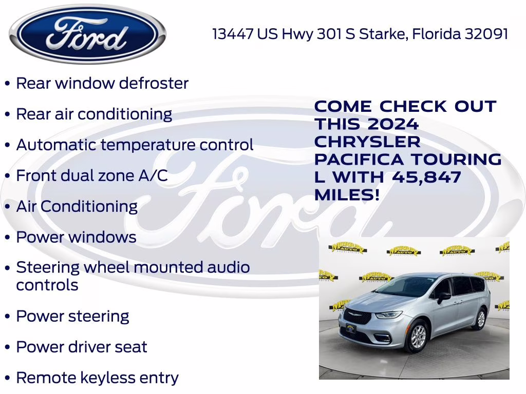 2024 Silver Mist Clearcoat Chrysler Pacifica Touring L FWD Van