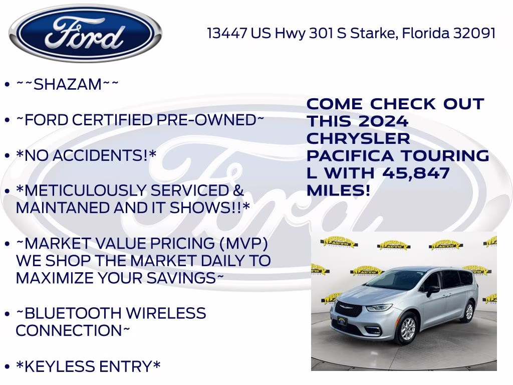 2024 Silver Mist Clearcoat Chrysler Pacifica Touring L FWD Van