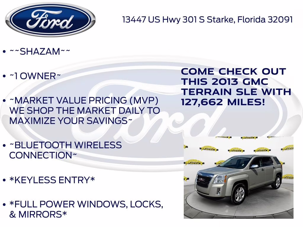 2013 Champagne Silver Metallic GMC Terrain SLE-1 FWD SUV