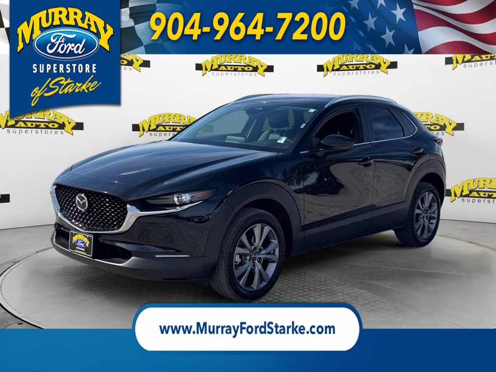 2025 Jet Black Mica Mazda CX-30 2.5 S Preferred Package AWD SUV