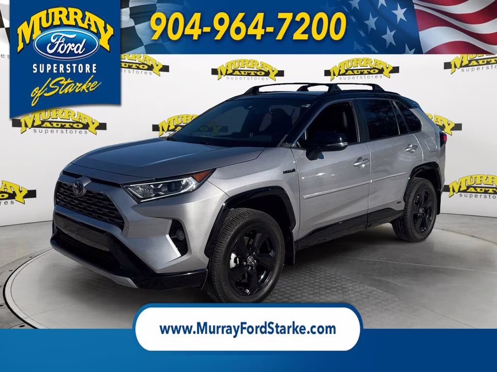 2021 Midnight Black Metallic Toyota RAV4 Hybrid XSE AWD SUV