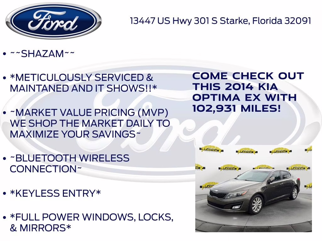 2014 Metal Bronze Kia Optima EX FWD Sedan
