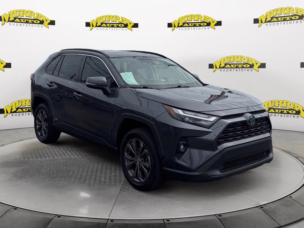 2022 Magnetic Gray Metallic Toyota RAV4 Hybrid XLE Premium AWD SUV