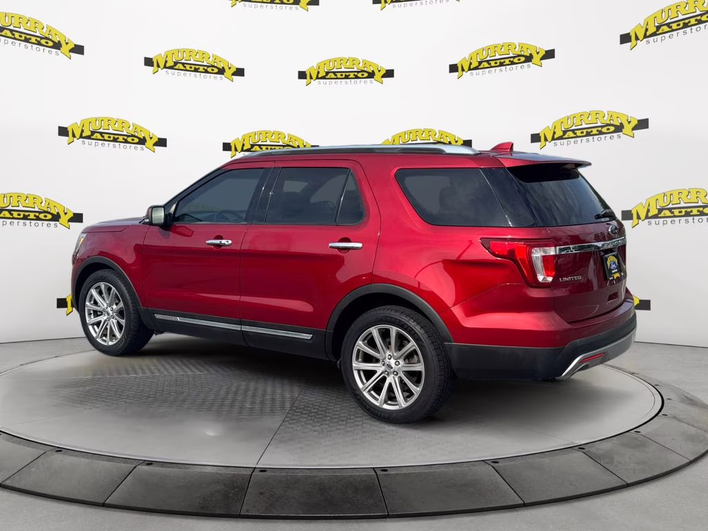 2017 Ruby Red Metallic Tinted Clearcoat Ford Explorer Limited FWD SUV
