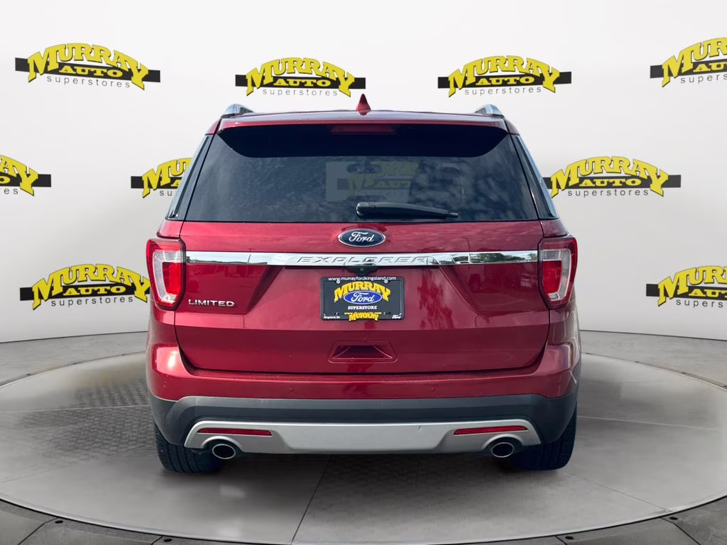 2017 Ruby Red Metallic Tinted Clearcoat Ford Explorer Limited FWD SUV