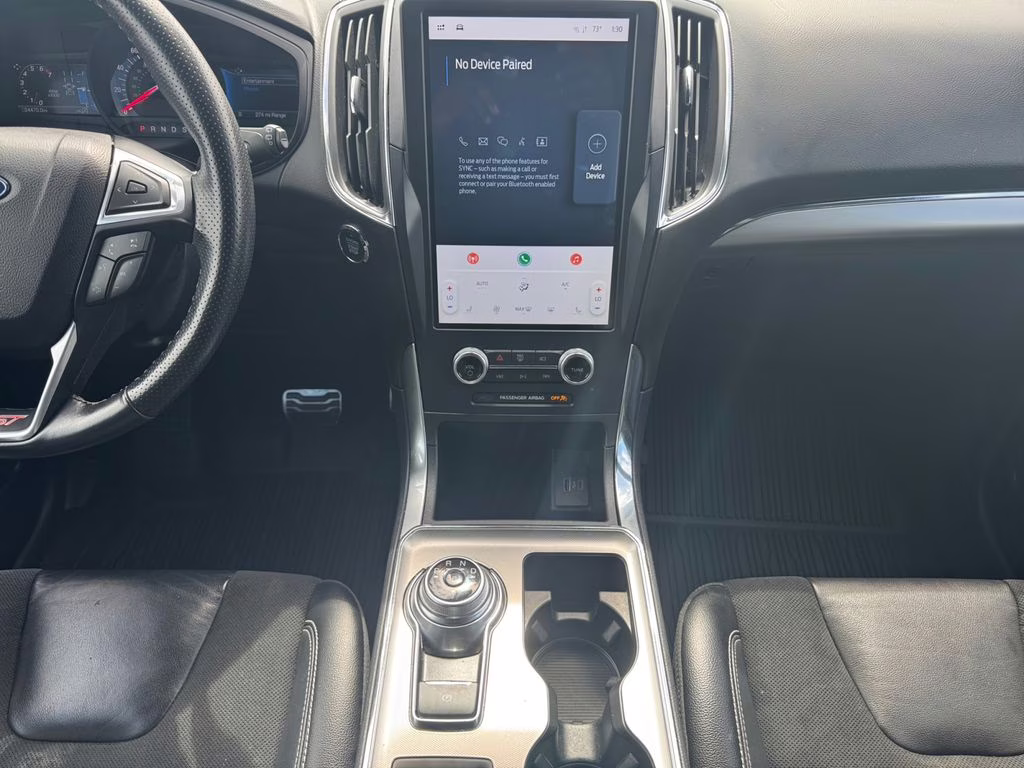 2023 Star White Metallic Tri-Coat Ford Edge ST AWD SUV