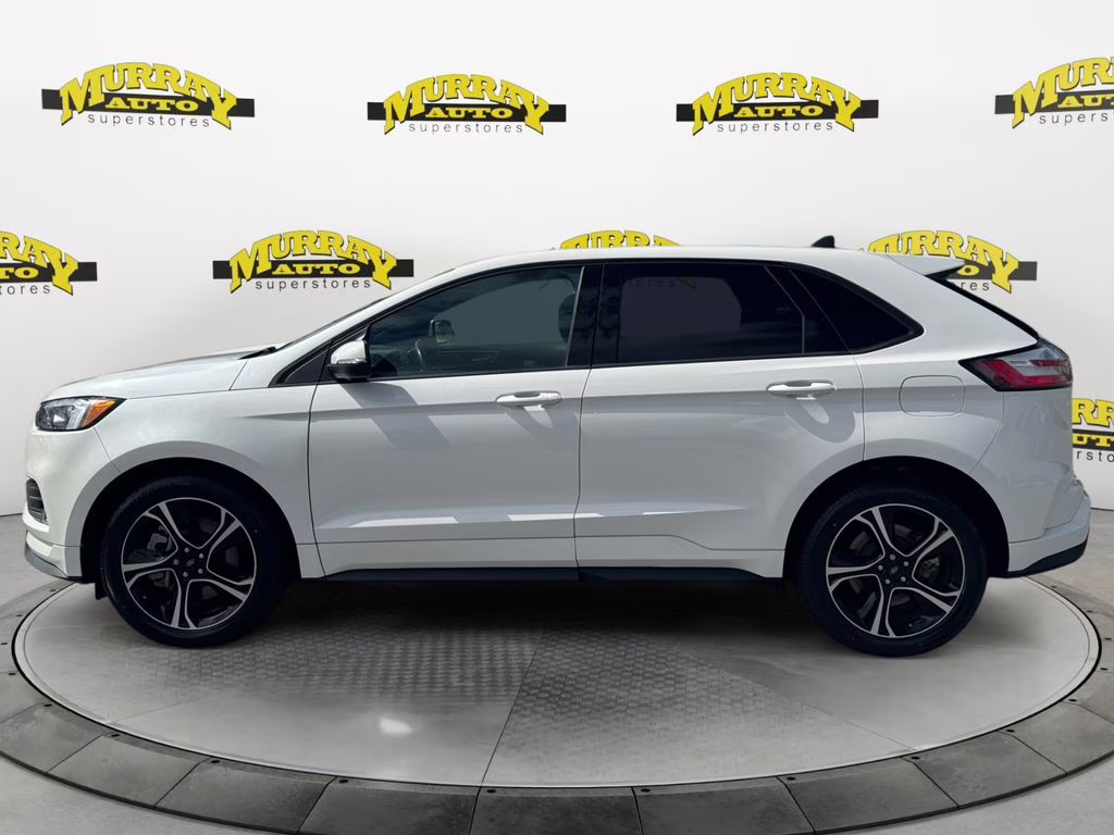 2023 Star White Metallic Tri-Coat Ford Edge ST AWD SUV
