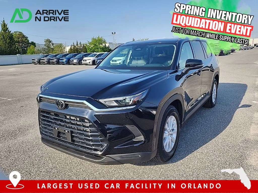 2025 Black Toyota Grand Highlander XLE AWD SUV