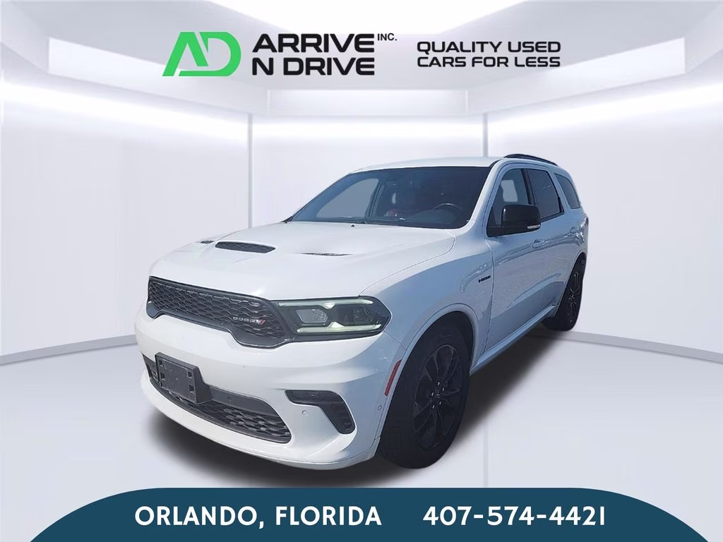 2022 White Knuckle Clearcoat Dodge Durango R/T AWD SUV